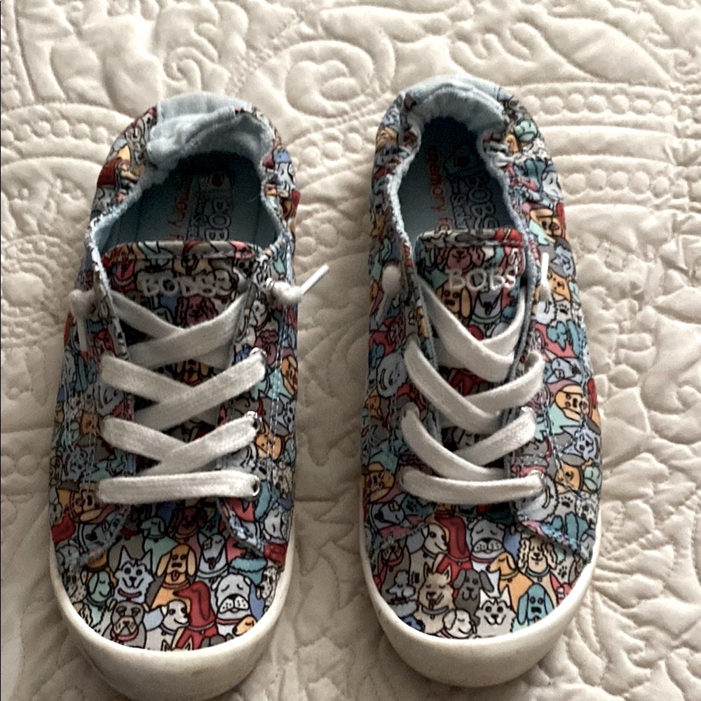 Bob’s Sketchers dog print 8.5 women’s sneakers